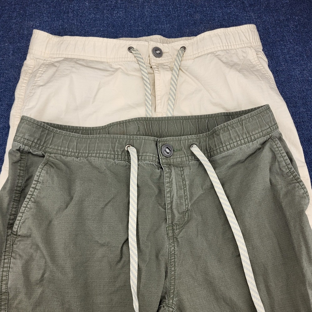 Vuori Ripstop Climber Pants 2 Pair Bundle Womens Medium Sage Green Khaki